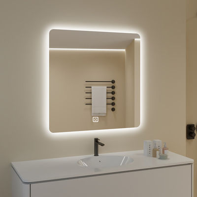 Led Bathroom Smart Touch Screen Mirror Silver Backlit Led Lighted Mirror Illuminated Bath Mirror