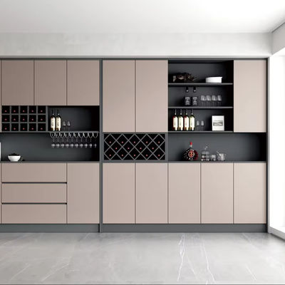 Modern Style Living Room Storage Wine Cabinet with Glass Door Drawer Wine Cabinet