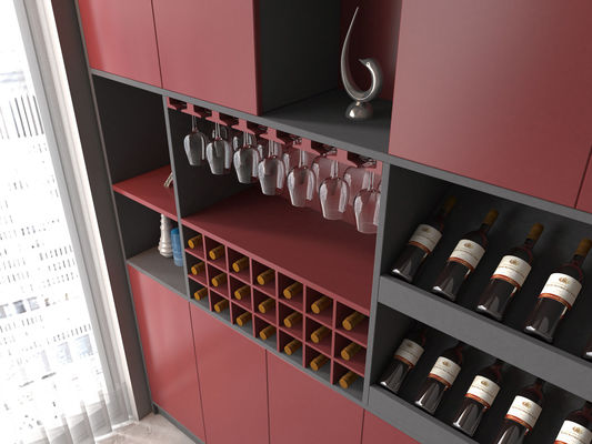 Luxury Whiskey Display Cabinet Liquor Wine Rack Commercial Winery Aluminum Frame Glass Doors Wine Luxury Bar Cabinet With Light