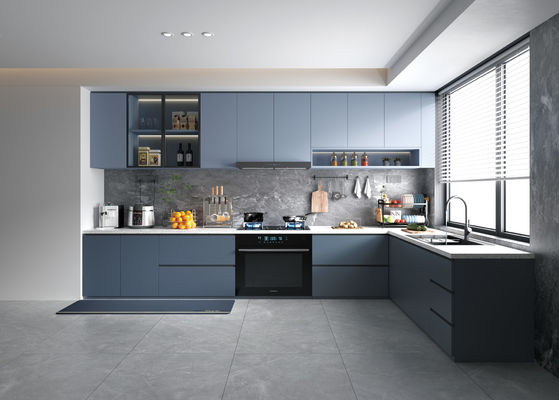 Cheap Australia White Lacquer Matte Finished Glass Quartz Kitchen Island Kitchen Cabinets