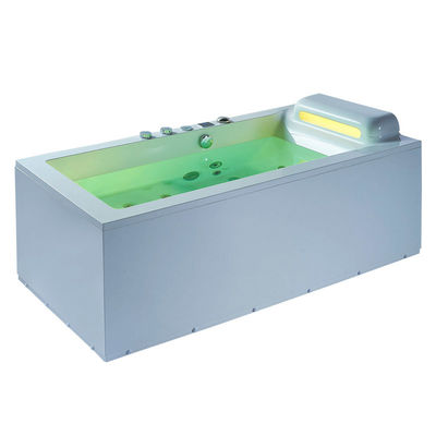 Acrylic Waterfall Bathtub and Whirlpool Bathtub Left Side Skirting Indoor Bathroom Bathtub
