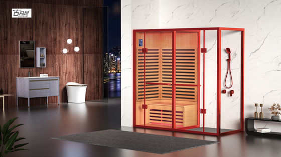 Factory Supply Dry Solid Wood Wet Steam Sauna Room