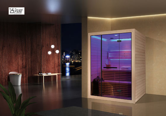 Ecofriendly Dry Solid Wood Wet Steam Sauna Room