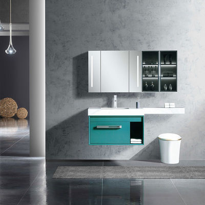 Factory Directly Modern Hotel Hanging Waterproof Mirror Wash Basin Vanity Bathroom Cabinet
