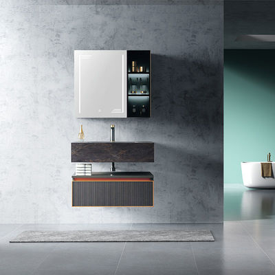 Factory Directly Modern Hotel Hanging Waterproof Mirror Wash Basin Vanity Bathroom Cabinet