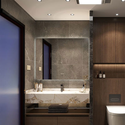Hot Sell Sintered Stone 2021 New Product White Bathroom Vanity Mirrored Cabinets