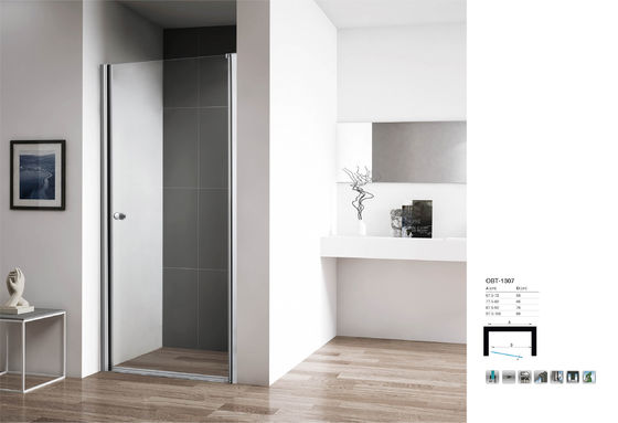 Customizable Sliding Square Tempered Glass Shower Cabin Shower Enclosure