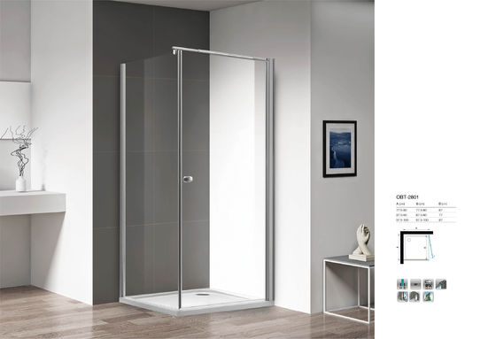Customizable Sliding Square Tempered Glass Shower Cabin Shower Enclosure