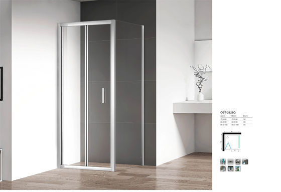 Customizable Sliding Square Tempered Glass Shower Cabin Shower Enclosure
