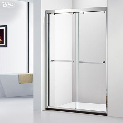 GUDANNI  Stainless Steel Tempered Glass Shower Room Enclosure Bathroom Quadrant Sliding Door