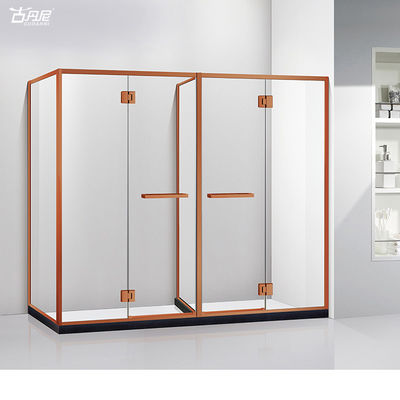 GUDANNI  Stainless Steel Tempered Glass Shower Room Enclosure Bathroom Quadrant Sliding Door