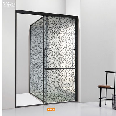 GUDANNI  Stainless Steel Tempered Glass Shower Room Enclosure Bathroom Quadrant Sliding Door