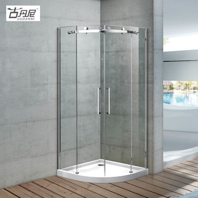 GUDANNI Shower Rooms Price Cubicle Enclosure Shower Screen with Two Fixed Panels Two Outward Pivot Door