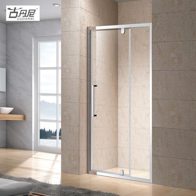 Shower Rooms Cubicle Enclosure Shower Screen with One Fixed Panel One Outward Pivot Door