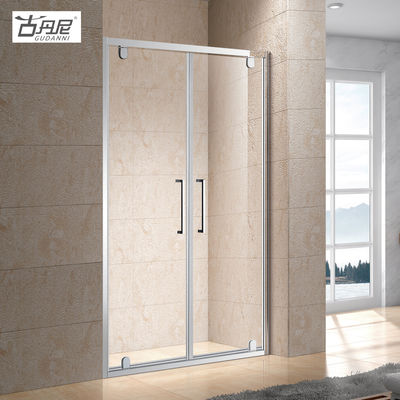 Shower Rooms Cubicle Enclosure Shower Screen with One Fixed Panel One Outward Pivot Door