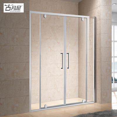 Shower Rooms Cubicle Enclosure Shower Screen with One Fixed Panel One Outward Pivot Door