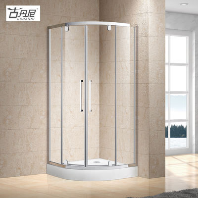 Shower Rooms Cubicle Enclosure Shower Screen with One Fixed Panel One Outward Pivot Door