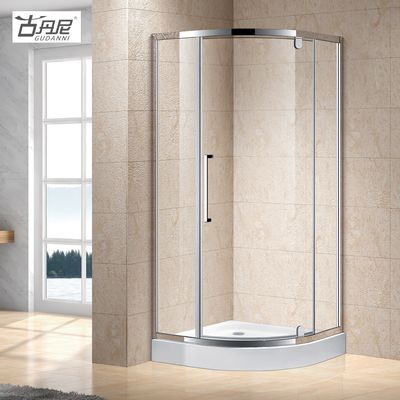 Shower Rooms Cubicle Enclosure Shower Screen with One Fixed Panel One Outward Pivot Door