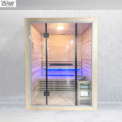 Traditional Finnish Sauna Room Dry Steam Sauna Spa With Traditional Dry Stove Sauna