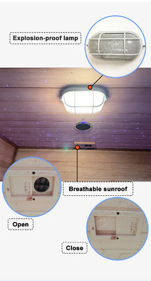 Traditional Finnish Sauna Room Dry Steam Sauna Spa With Traditional Dry Stove Sauna