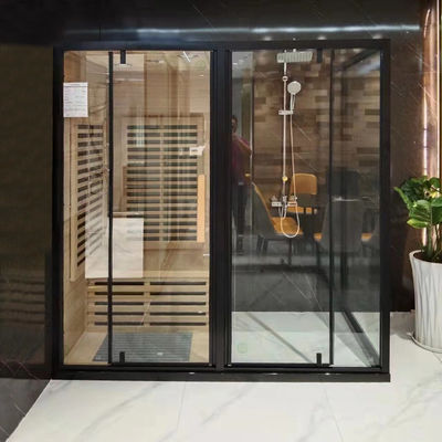 Luxury Shower Steam Wood Sauna Room