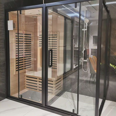 Luxury Shower Steam Wood Sauna Room