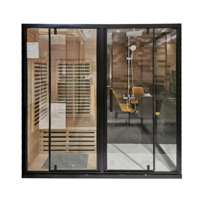 Luxury Shower Steam Wood Sauna Room