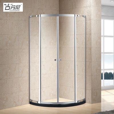 Bathroom Rectangular Single Moving Door 2 Pieces Fixed Shower Panels with Shelf Shower Bath Rooms Complete