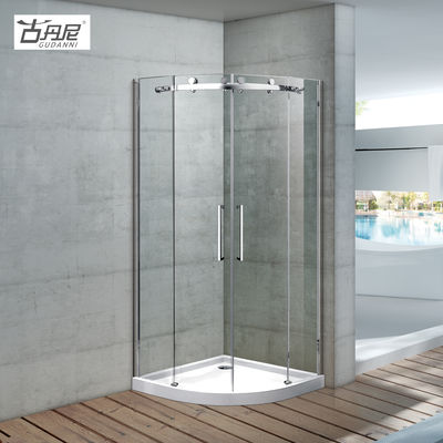 Large Pulley Glass Door Two-way Smooth Shower Door Stylish Bathroom Shower Box