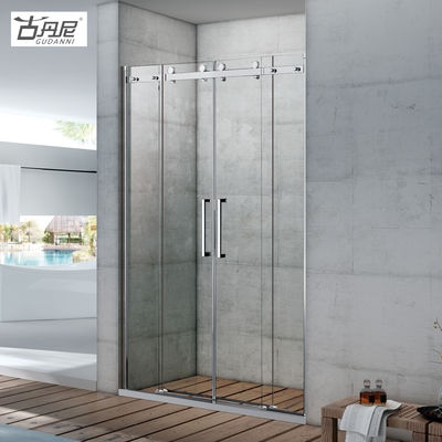 Large Pulley Glass Door Two-way Smooth Shower Door Stylish Bathroom Shower Box