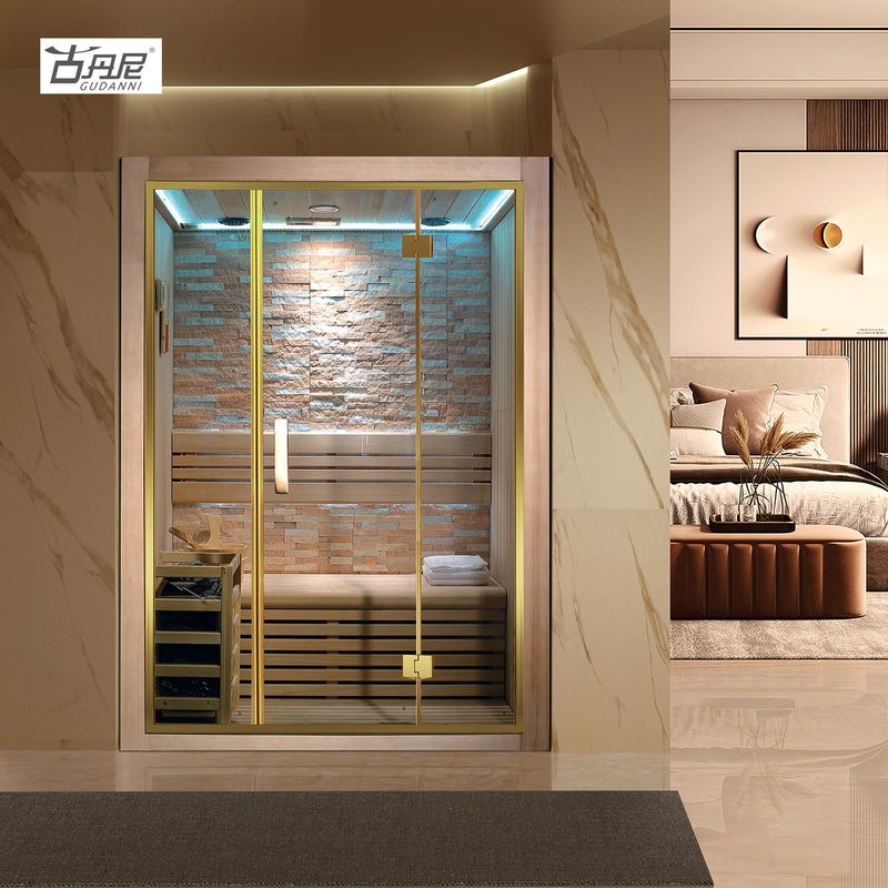 Good Quality Sauna Combine/home Steam Sauna Room with Infrared and Steam Heating System Lay Down Chair Sauna Room for Sale